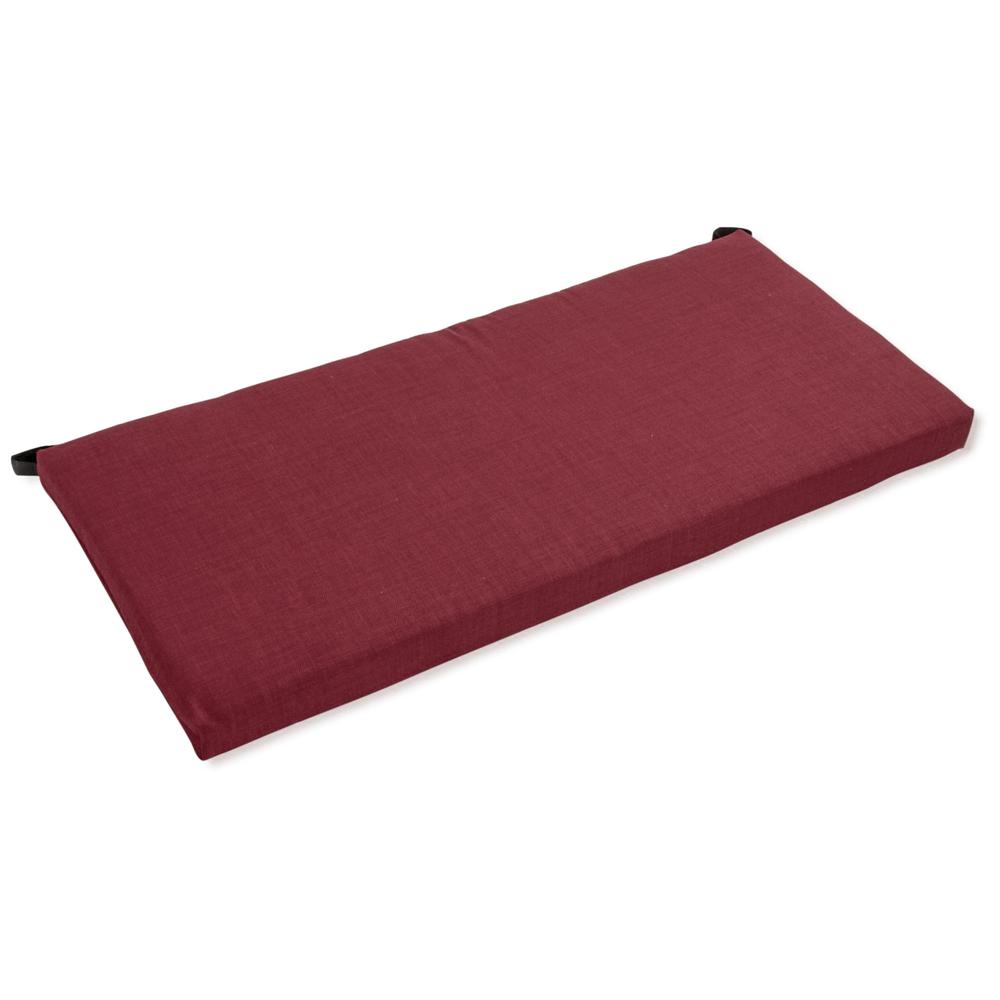 45-inch by 19-inch Outdoor Spun Polyester Loveseat Cushion. Picture 1