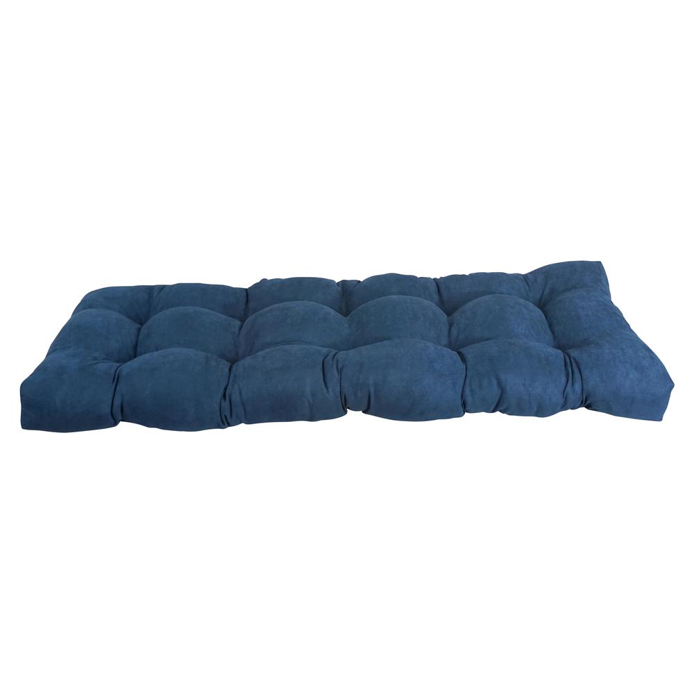 46-inch by 19-inch Tufted Solid Microsuede Bench Cushion. Picture 2