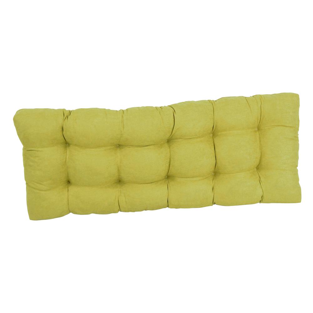 46-inch by 19-inch Tufted Solid Microsuede Bench Cushion. Picture 3
