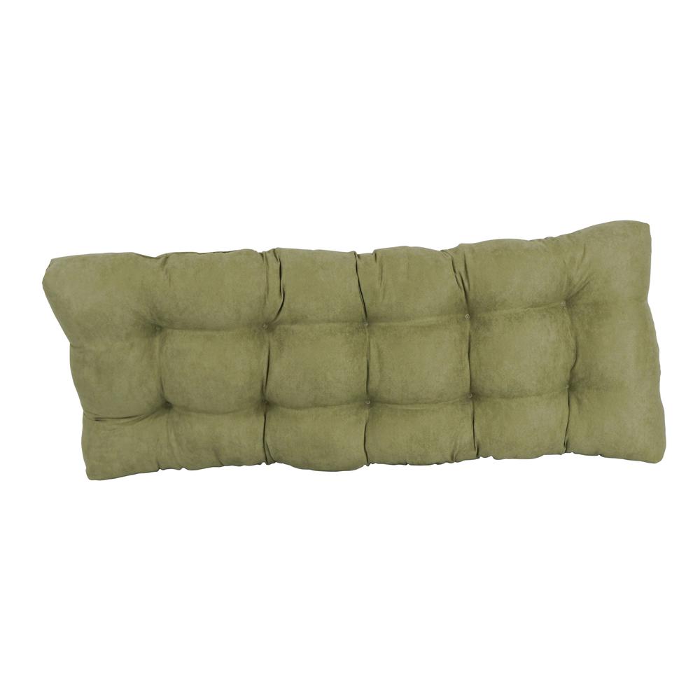 46-inch by 19-inch Tufted Solid Microsuede Bench Cushion. Picture 3