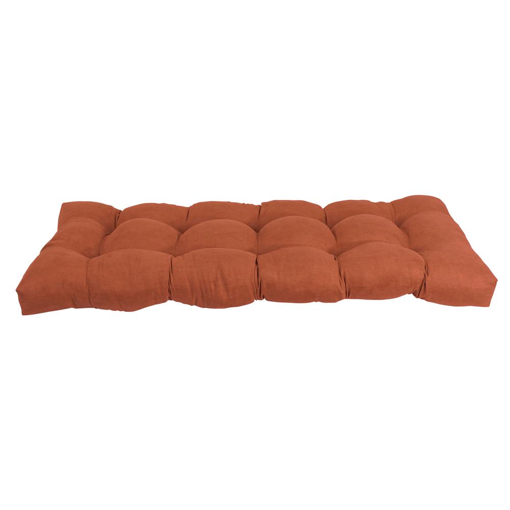 46-inch by 19-inch Tufted Solid Microsuede Bench Cushion. Picture 2