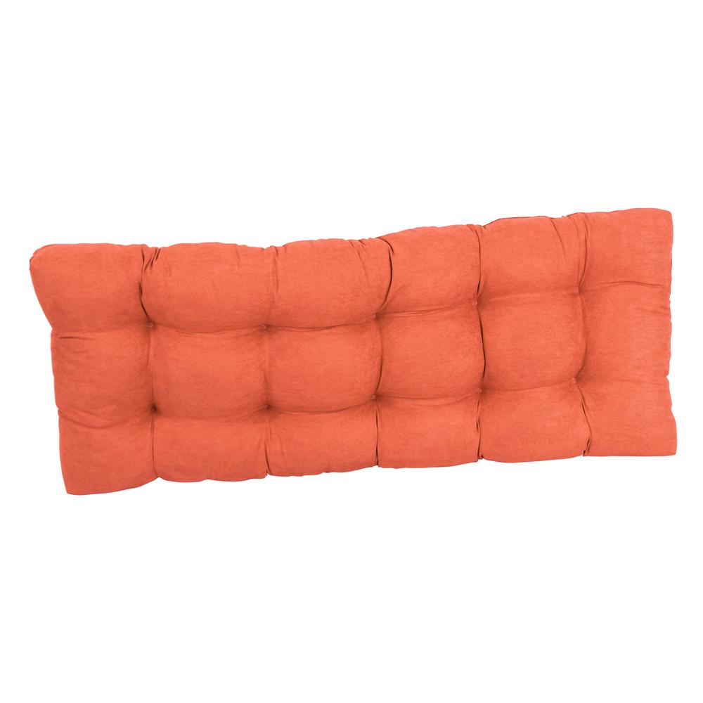 46-inch by 19-inch Tufted Solid Microsuede Bench Cushion. Picture 3