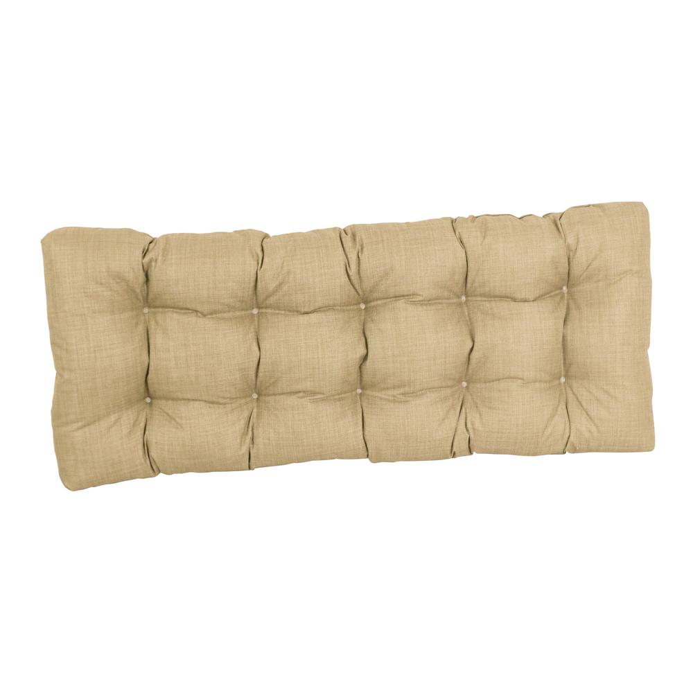 46-inch by 19-inch Tufted Solid Outdoor Spun Polyester Loveseat Cushion. Picture 3