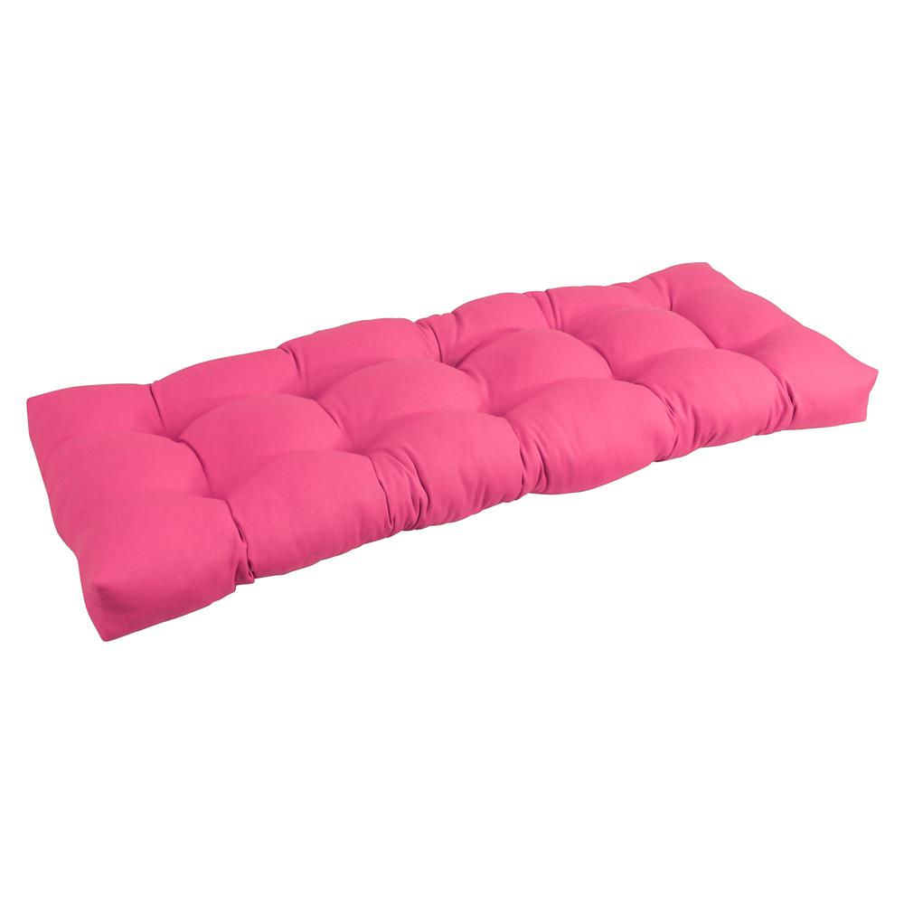46-inch by 19-inch Tufted Solid Twill Bench Cushion. Picture 1