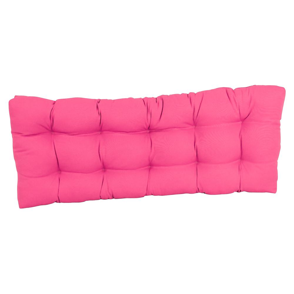 46-inch by 19-inch Tufted Solid Twill Bench Cushion. Picture 2