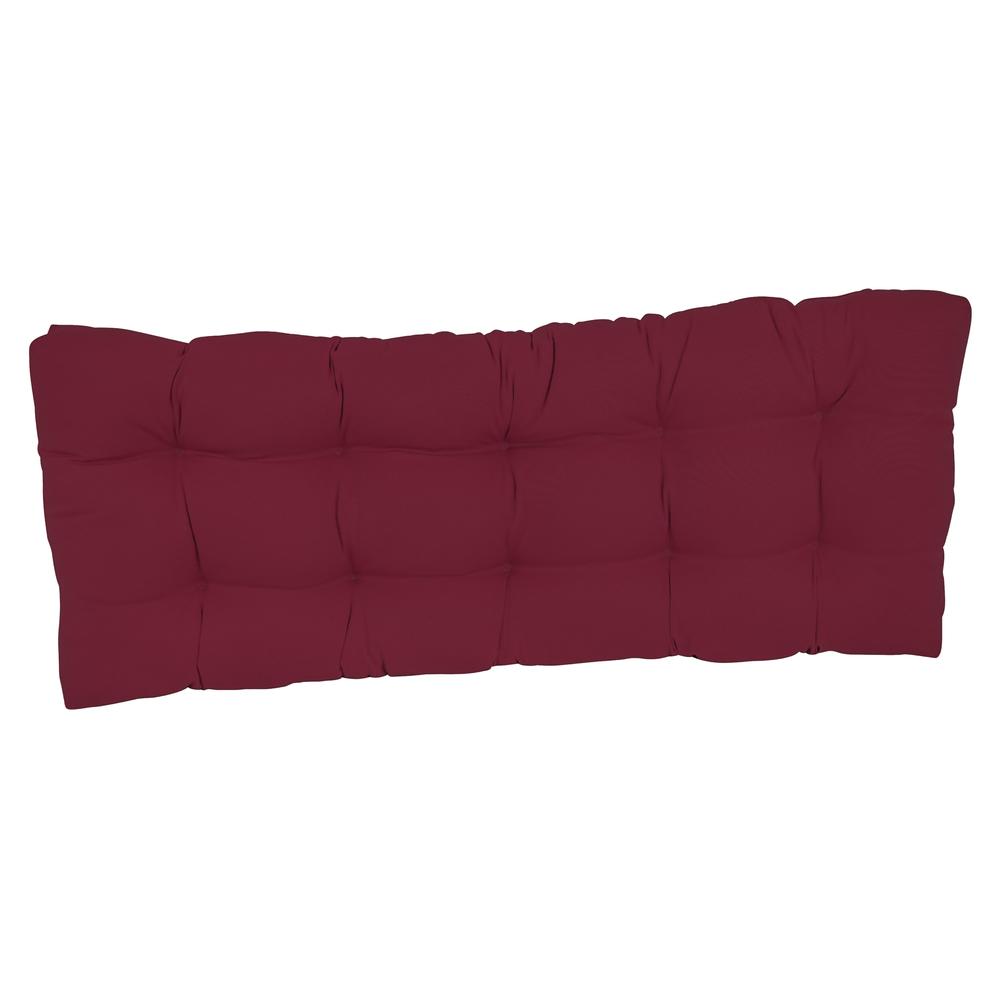 46-inch by 19-inch Tufted Solid Twill Bench Cushion. Picture 2