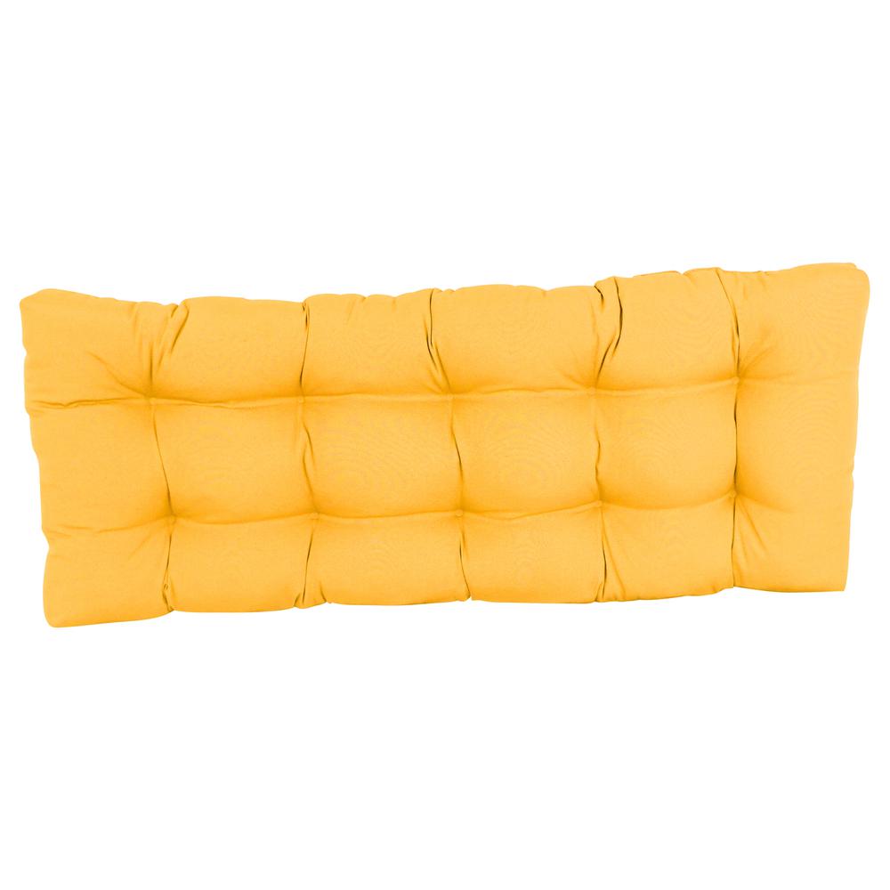 46-inch by 19-inch Tufted Solid Twill Bench Cushion. Picture 2
