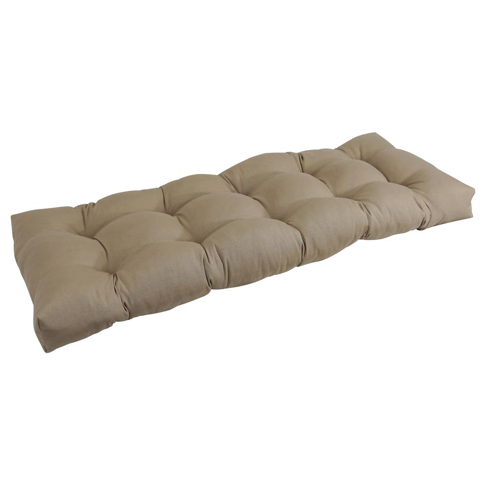 46-inch by 19-inch Tufted Solid Twill Bench Cushion. Picture 1