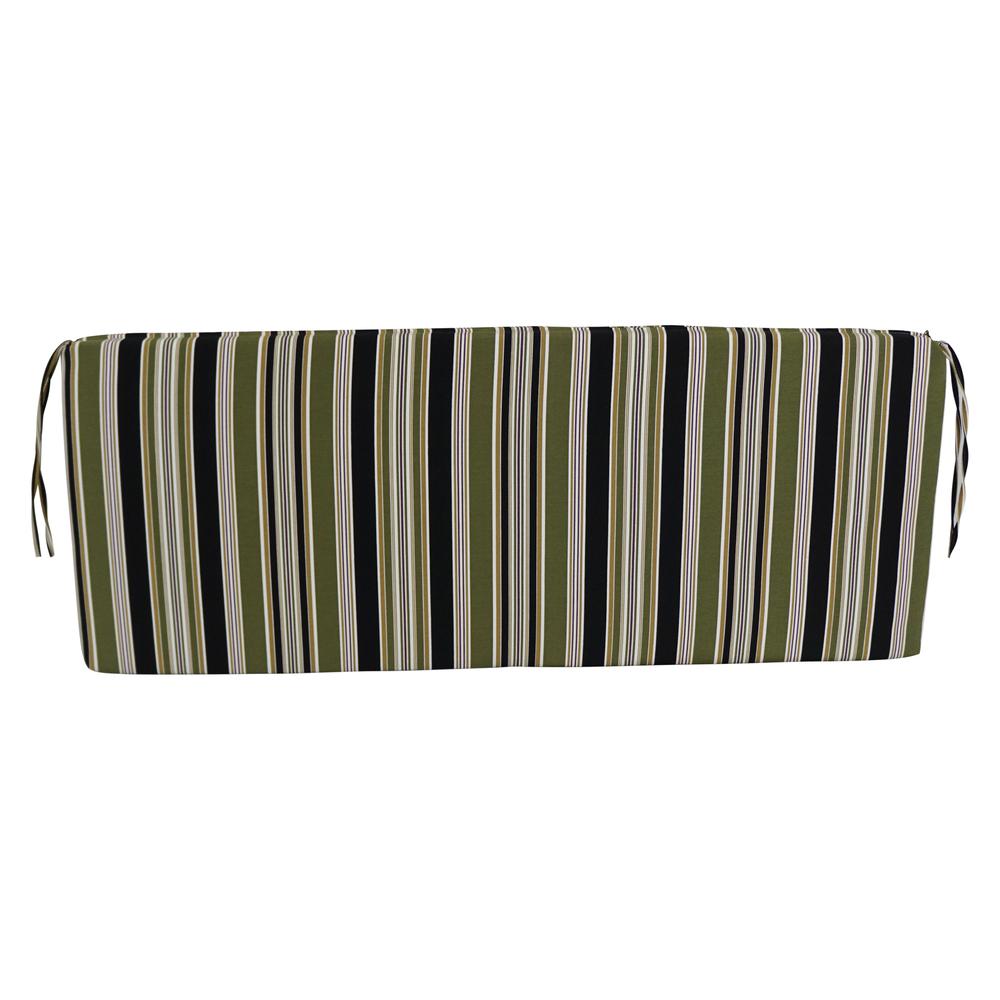 48-inch by 19-inch Patterned Outdoor Spun Polyester Loveseat Cushion. Picture 3