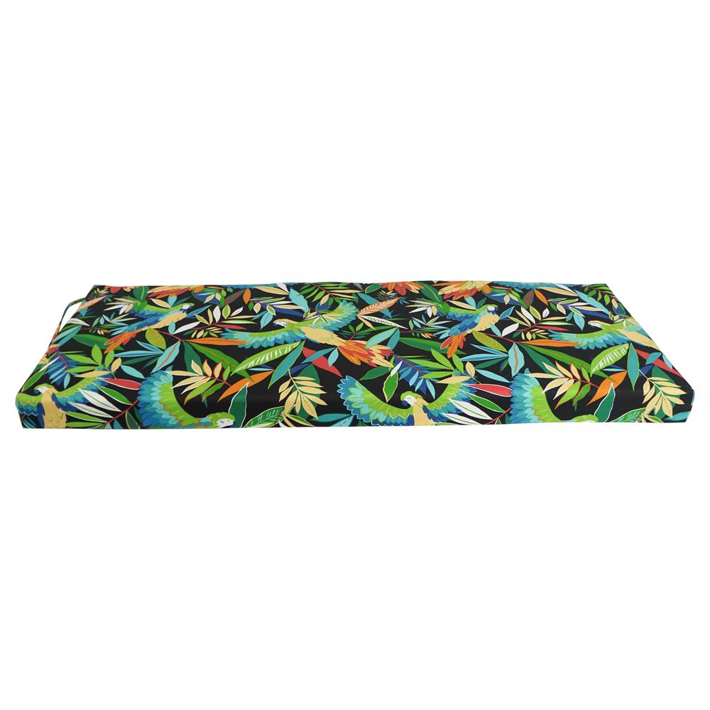 48-inch by 19-inch Patterned Outdoor Spun Polyester Loveseat Cushion. Picture 2
