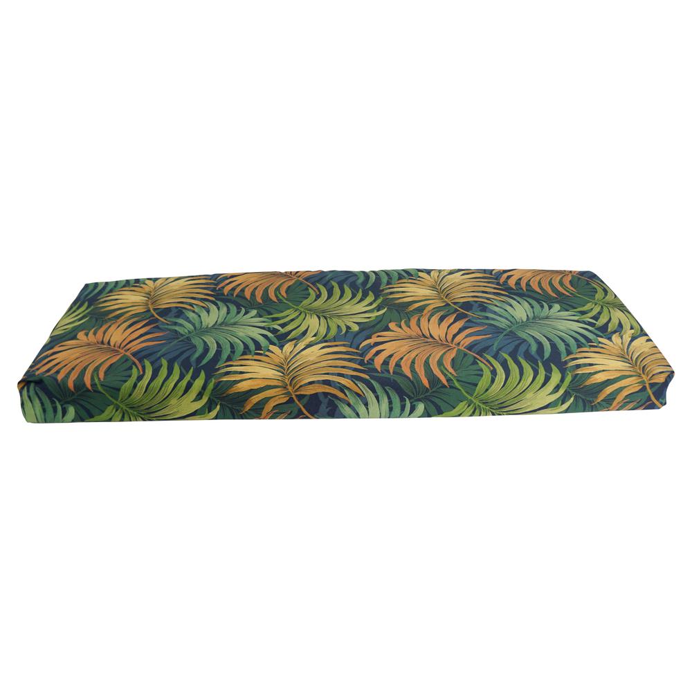 48-inch by 19-inch Patterned Outdoor Spun Polyester Loveseat Cushion. Picture 2