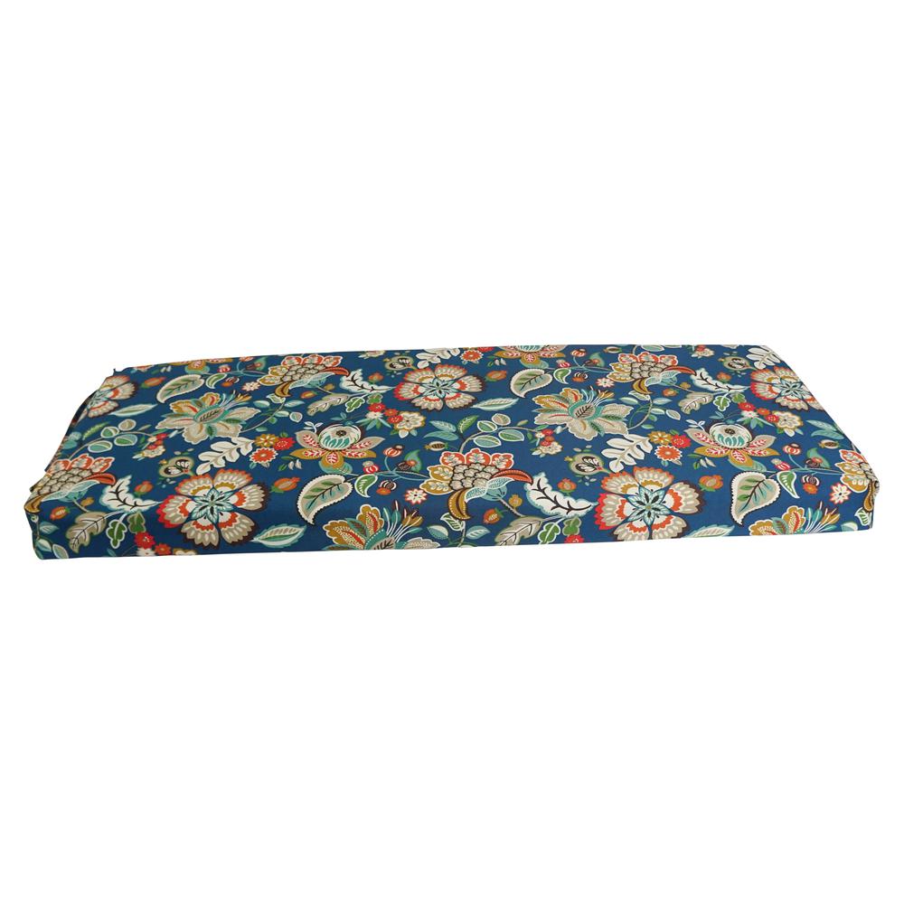 48-inch by 19-inch Patterned Outdoor Spun Polyester Loveseat Cushion. Picture 2