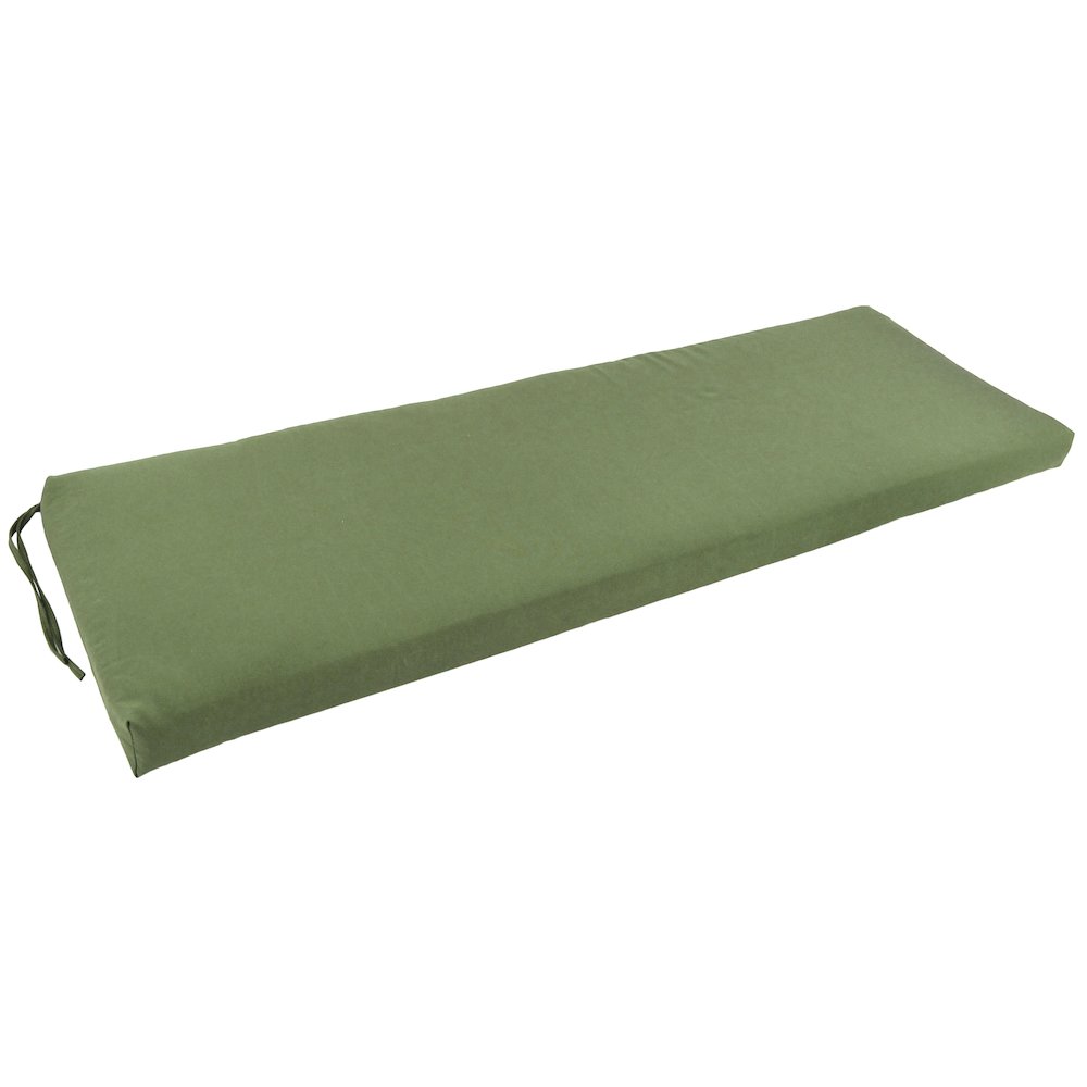 48-inch by 19-inch Solid Twill Bench Cushion. Picture 1