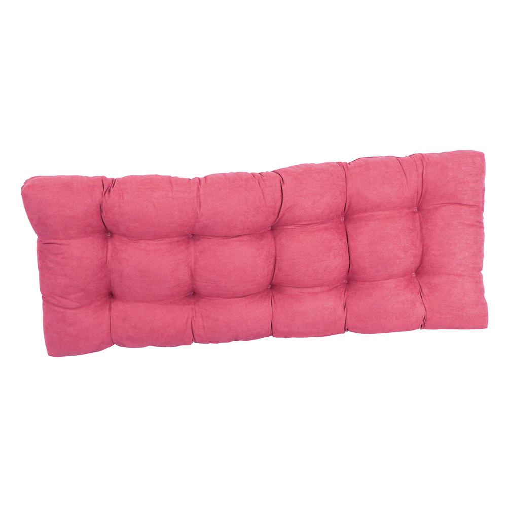 51-inch by 19-inch Tufted Solid Microsuede Bench Cushion. Picture 3