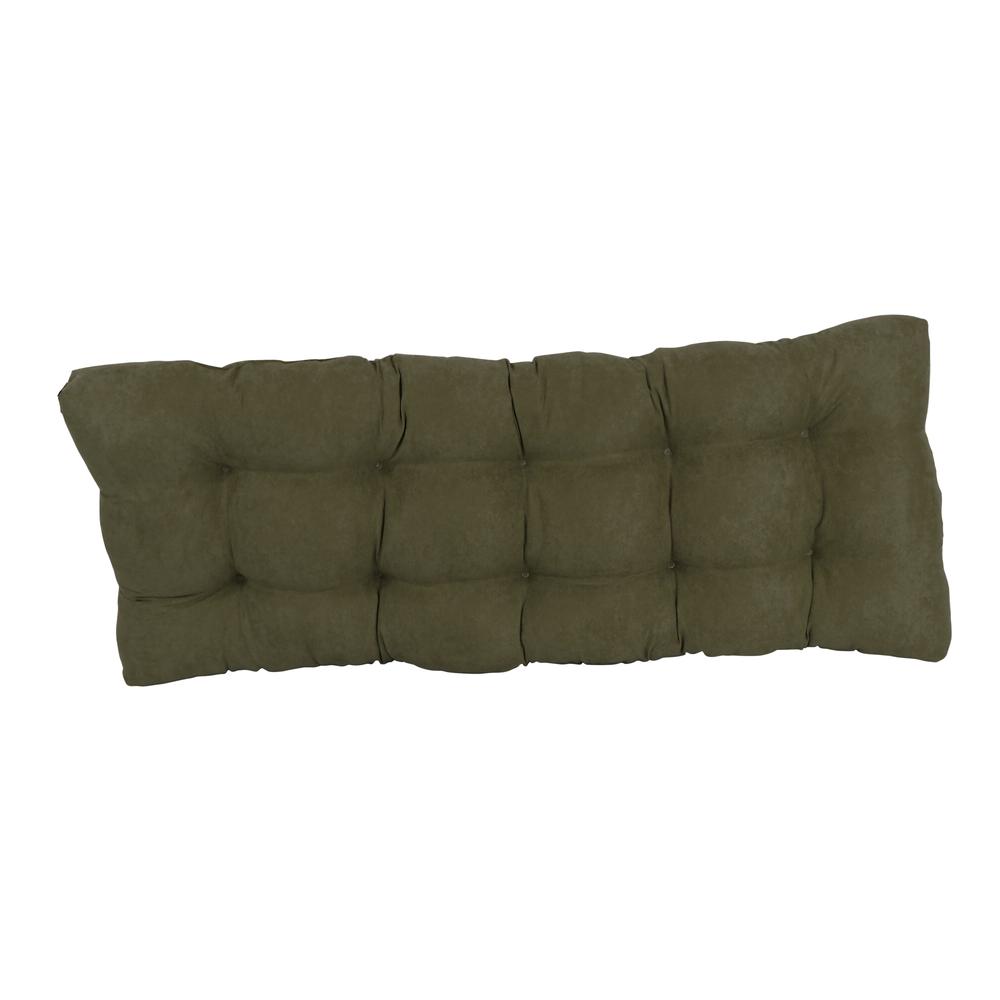 51-inch by 19-inch Tufted Solid Microsuede Bench Cushion. Picture 3