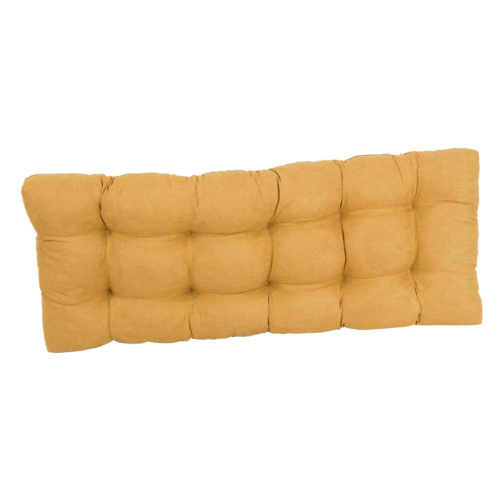 51-inch by 19-inch Tufted Solid Microsuede Bench Cushion. Picture 3
