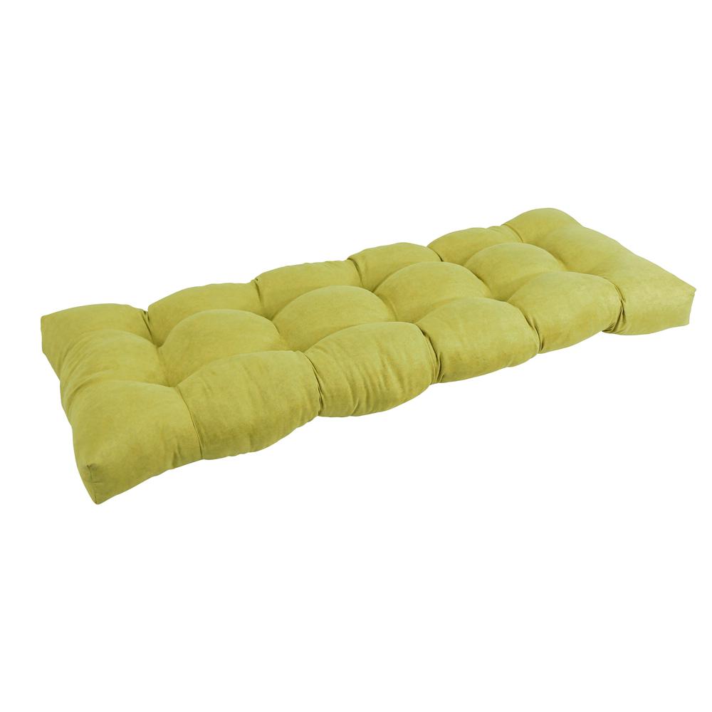 51-inch by 19-inch Tufted Solid Microsuede Bench Cushion. Picture 1