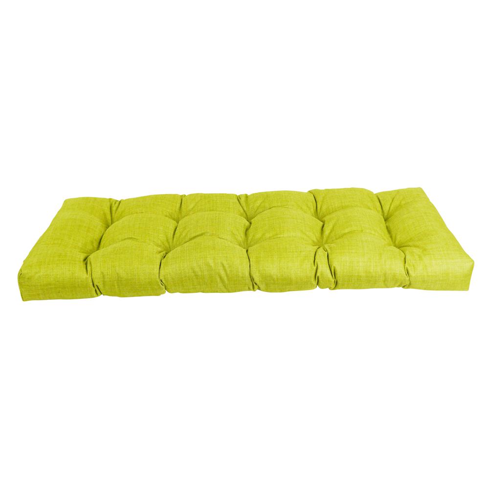 51-inch by 19-inch Tufted Solid Outdoor Spun Polyester Loveseat Cushion. Picture 2