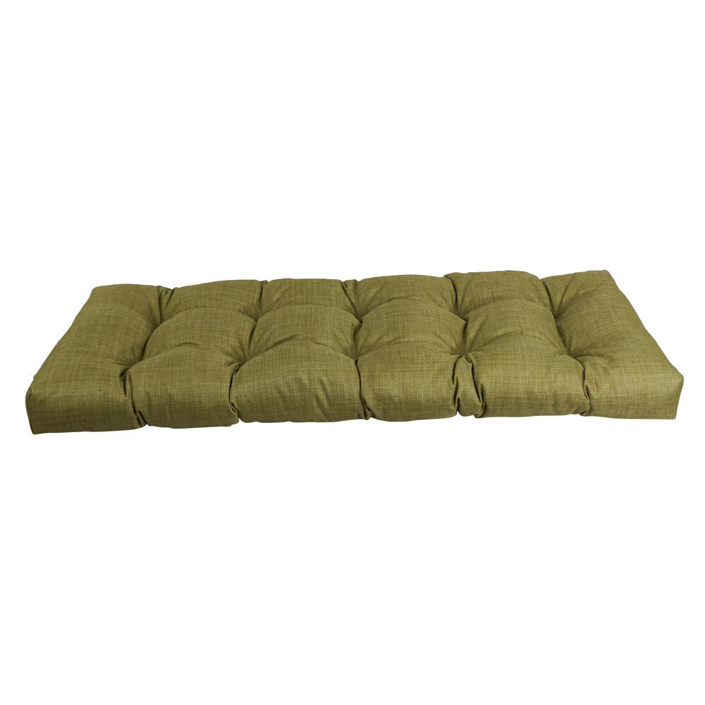 51-inch by 19-inch Tufted Solid Outdoor Spun Polyester Loveseat Cushion. Picture 2