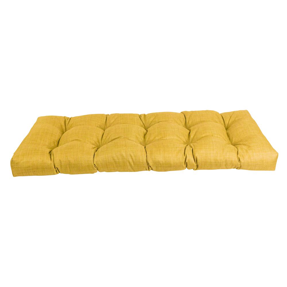 51-inch by 19-inch Tufted Solid Outdoor Spun Polyester Loveseat Cushion. Picture 2