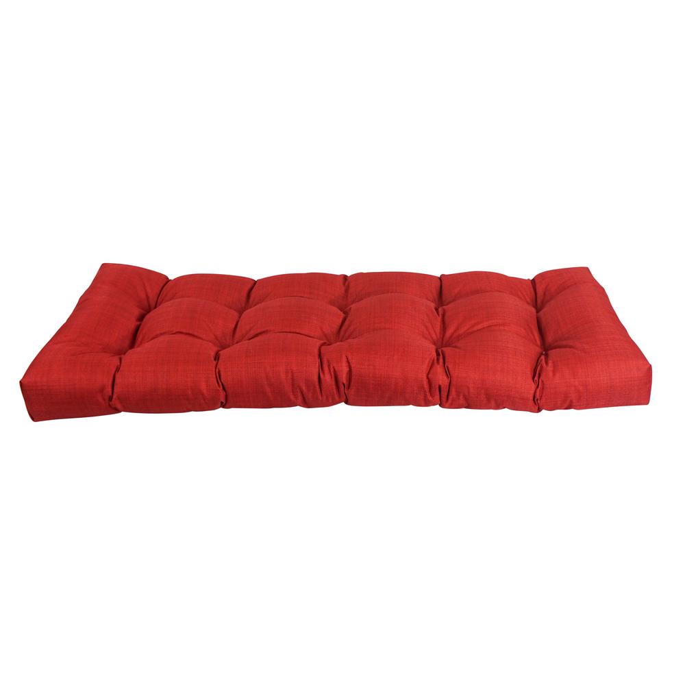 51-inch by 19-inch Tufted Solid Outdoor Spun Polyester Loveseat Cushion. Picture 2