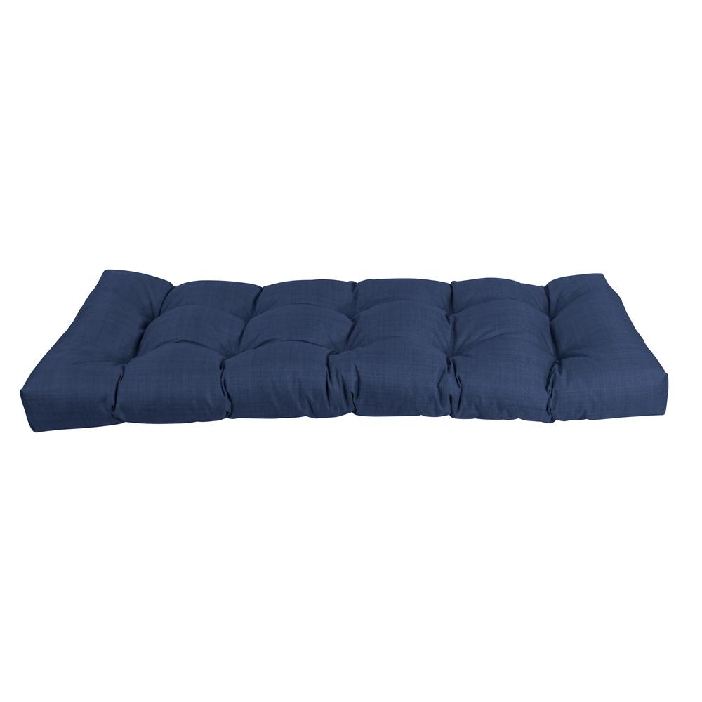 51-inch by 19-inch Tufted Solid Outdoor Spun Polyester Loveseat Cushion. Picture 2