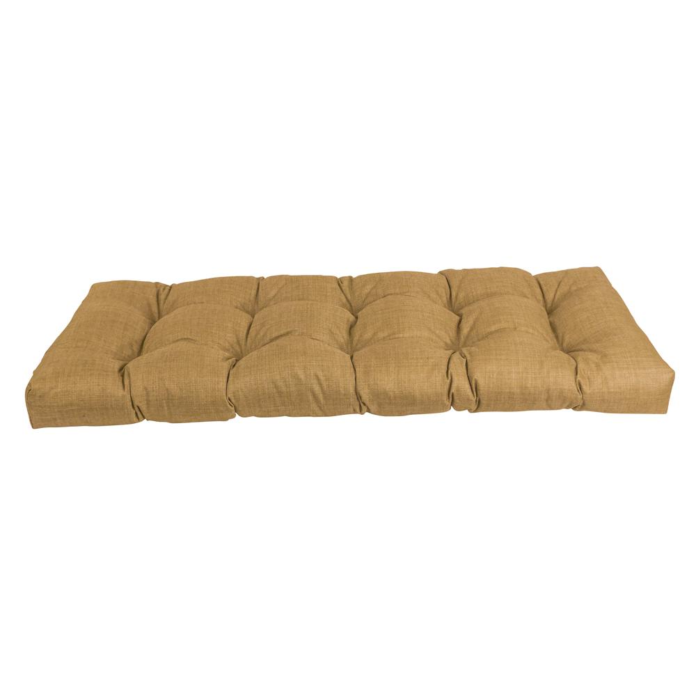 51-inch by 19-inch Tufted Solid Outdoor Spun Polyester Loveseat Cushion. Picture 2