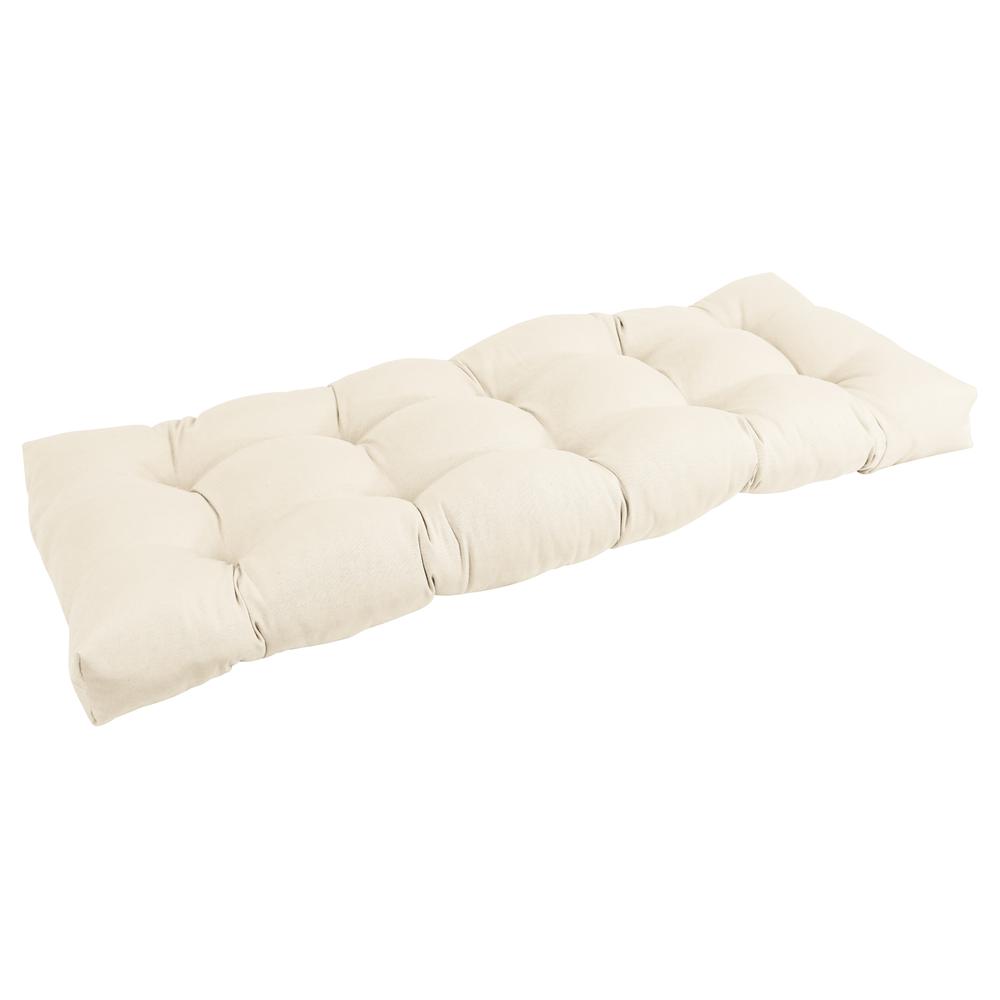 51-inch by 19-inch Tufted Solid Twill Bench Cushion. Picture 1