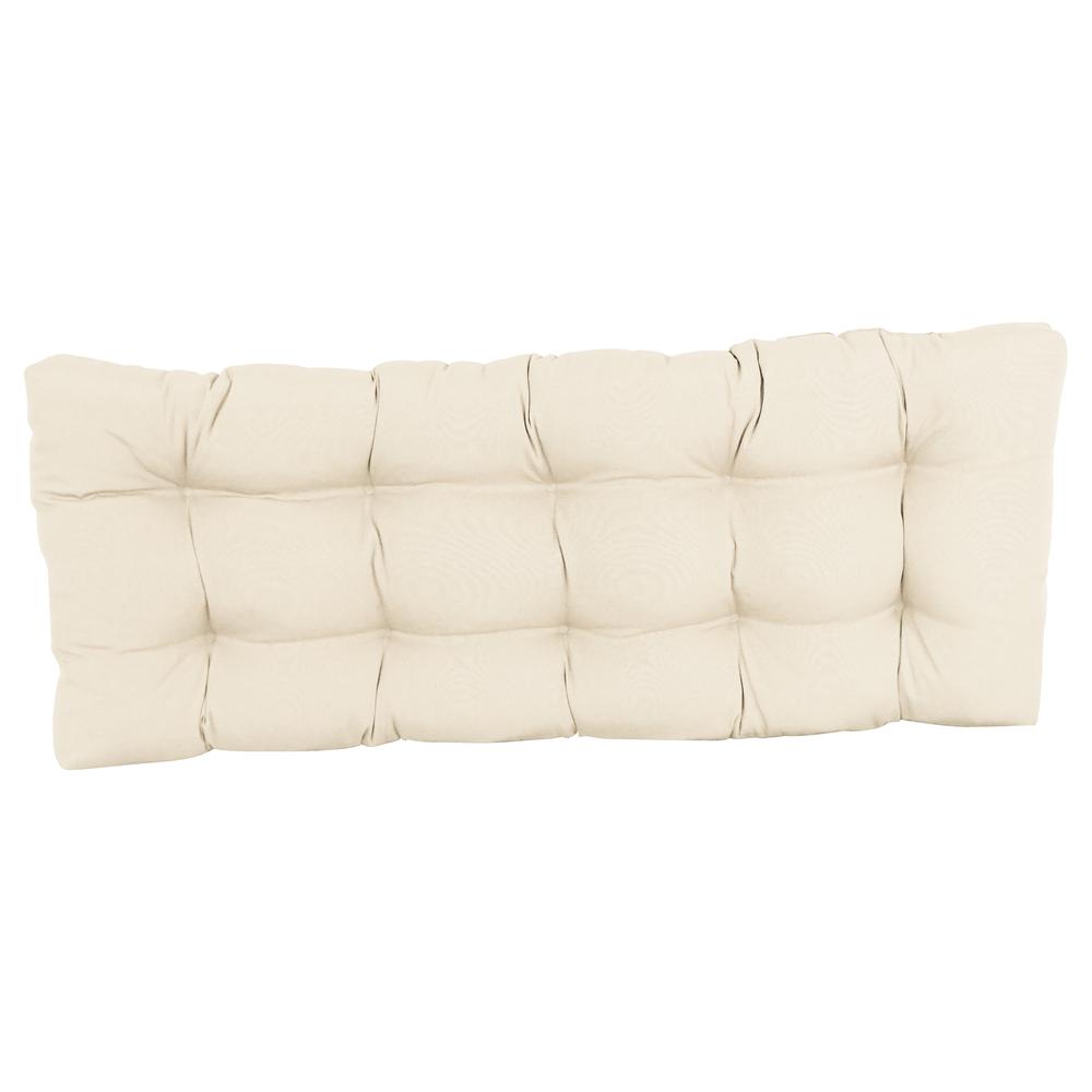 51-inch by 19-inch Tufted Solid Twill Bench Cushion. Picture 2