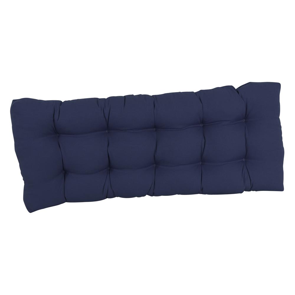 51-inch by 19-inch Tufted Solid Twill Bench Cushion. Picture 2