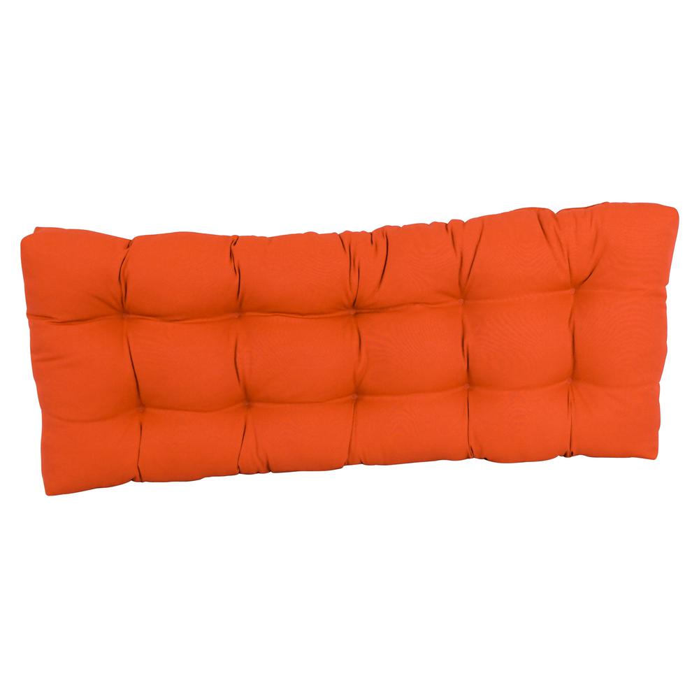 51-inch by 19-inch Tufted Solid Twill Bench Cushion. Picture 2