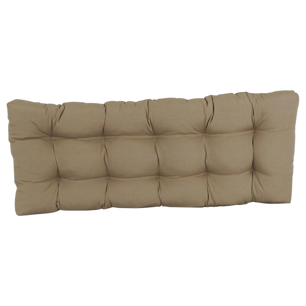 51-inch by 19-inch Tufted Solid Twill Bench Cushion. Picture 2