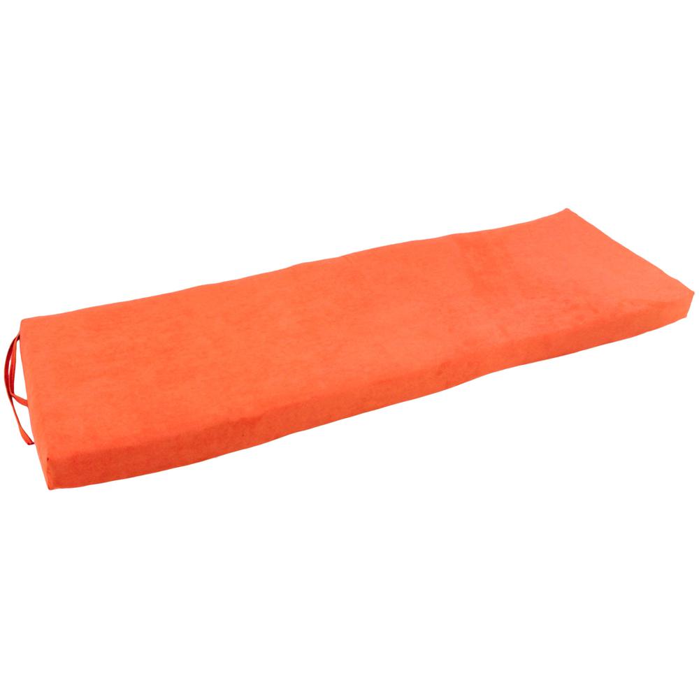 51-inch by 19-inch Solid Microsuede Bench Cushion 951X19-MS-TD. Picture 1