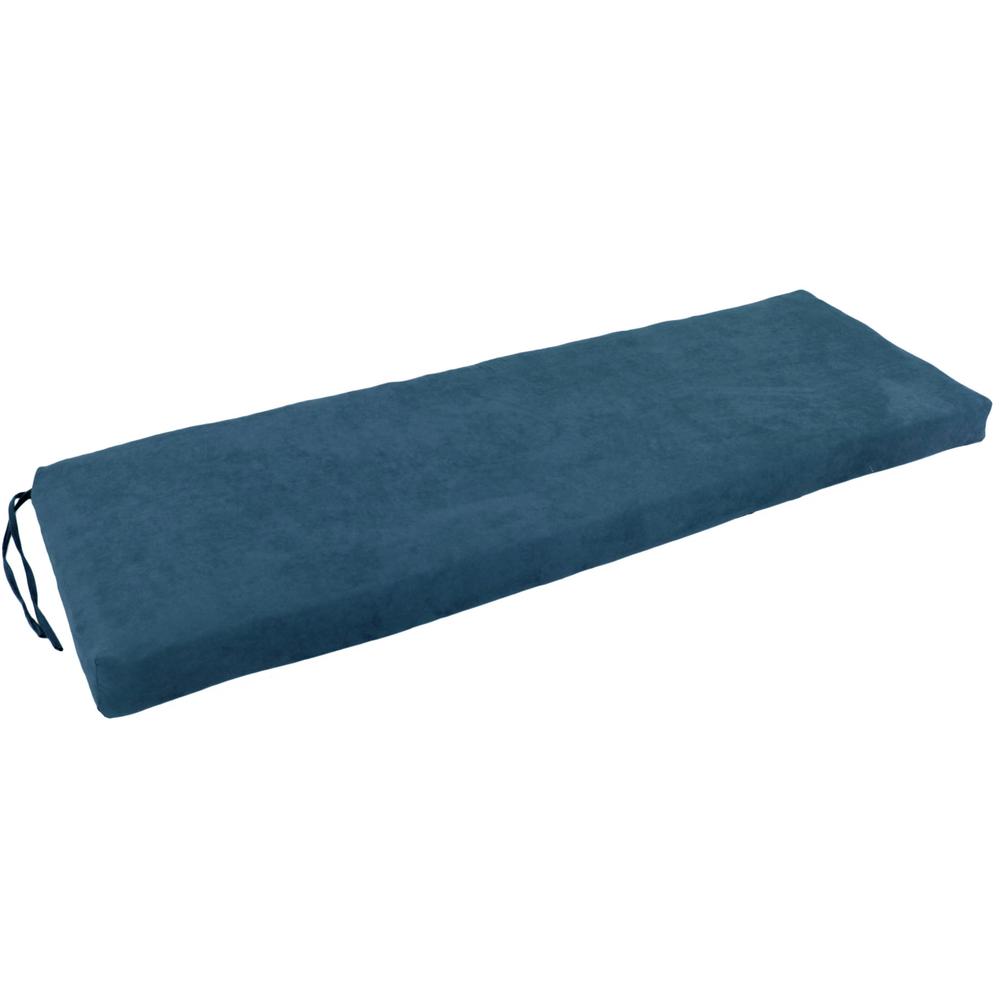 51-inch by 19-inch Solid Microsuede Bench Cushion 951X19-MS-TL. Picture 1