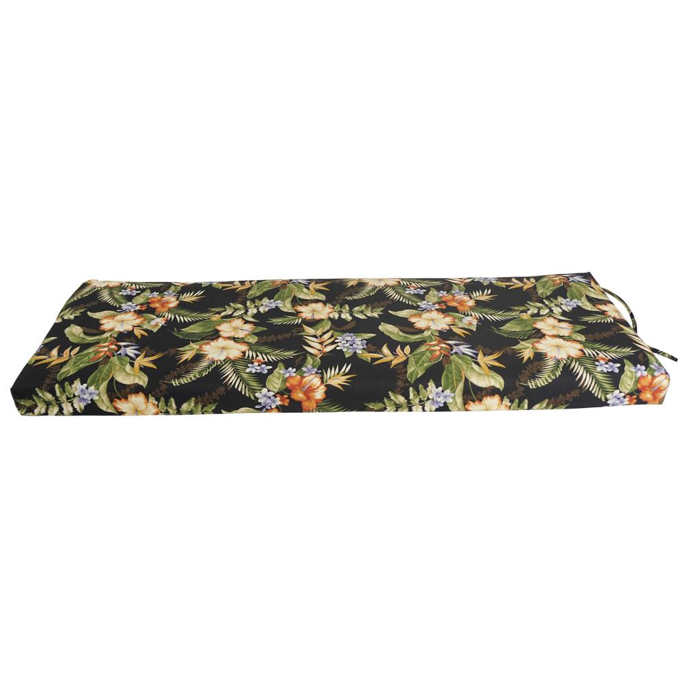 51-inch by 19-inch Patterned Outdoor Spun Polyester Loveseat Cushion. Picture 2