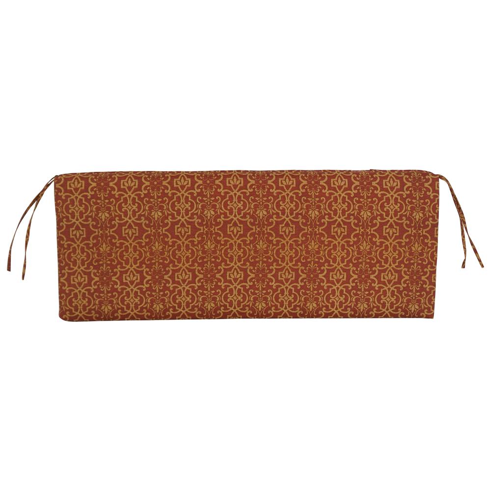51-inch by 19-inch Patterned Outdoor Spun Polyester Loveseat Cushion. Picture 3