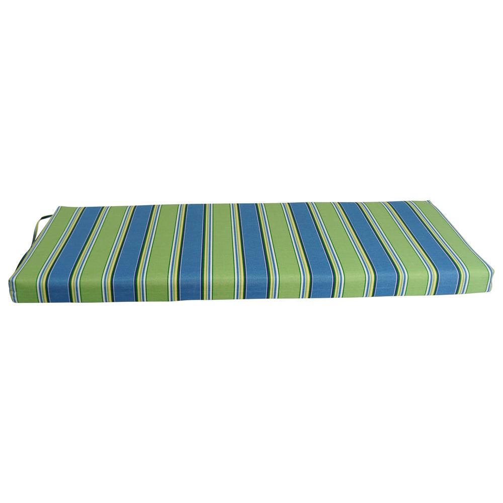 51-inch by 19-inch Patterned Outdoor Spun Polyester Loveseat Cushion. Picture 2