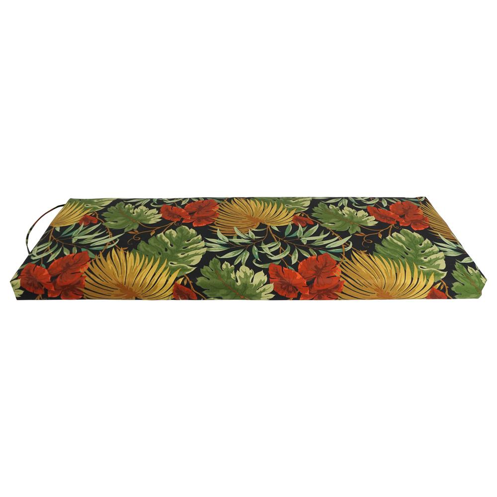 51-inch by 19-inch Patterned Outdoor Spun Polyester Loveseat Cushion. Picture 2