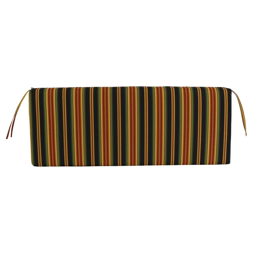 51-inch by 19-inch Patterned Outdoor Spun Polyester Loveseat Cushion. Picture 3