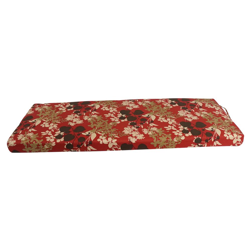 51-inch by 19-inch Patterned Outdoor Spun Polyester Loveseat Cushion. Picture 2