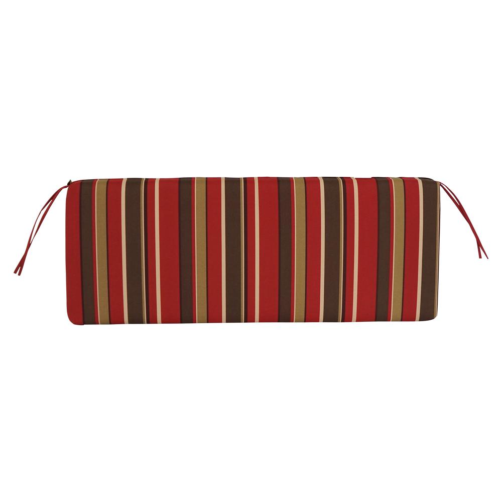 51-inch by 19-inch Patterned Outdoor Spun Polyester Loveseat Cushion. Picture 3