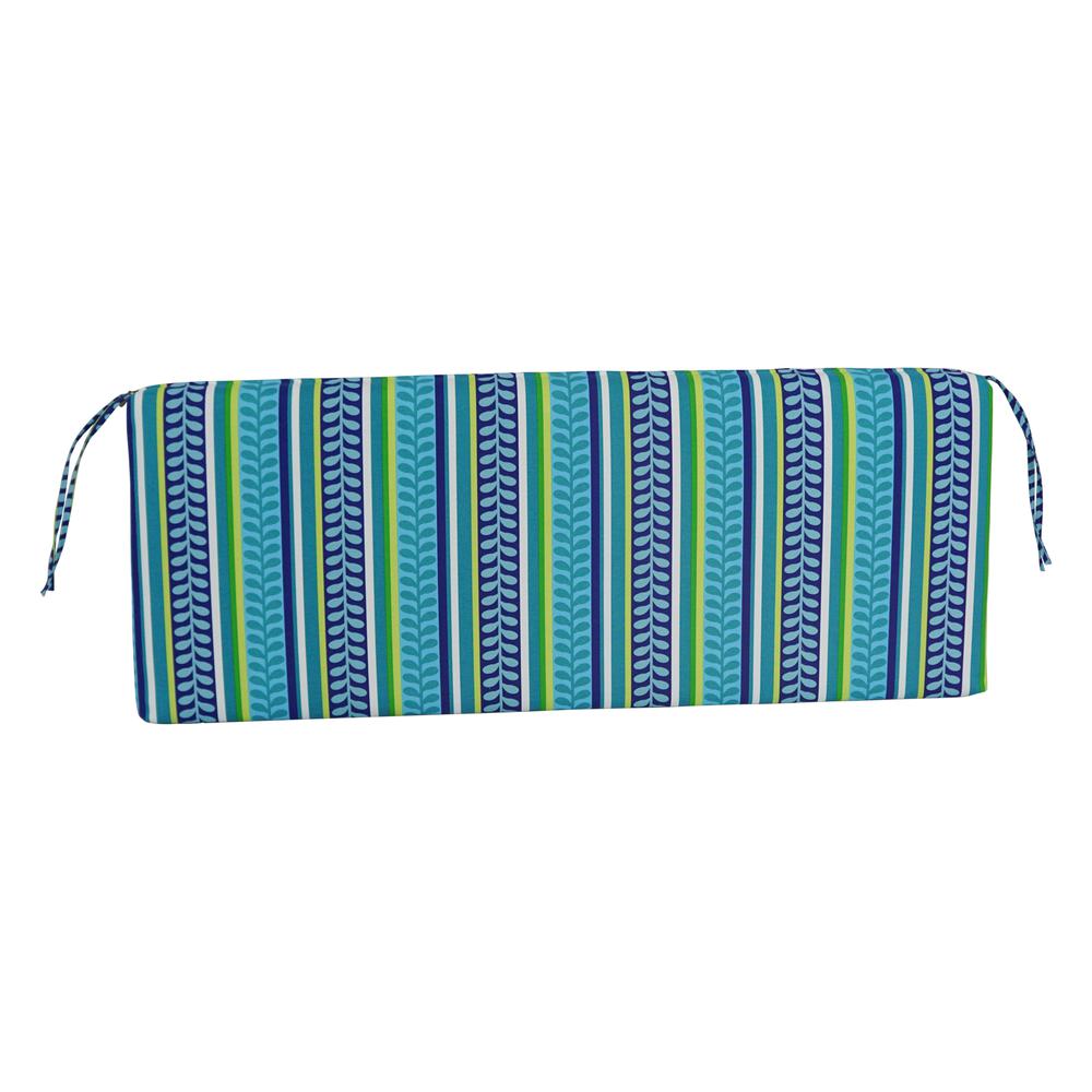 51-inch by 19-inch Patterned Outdoor Spun Polyester Loveseat Cushion. Picture 3