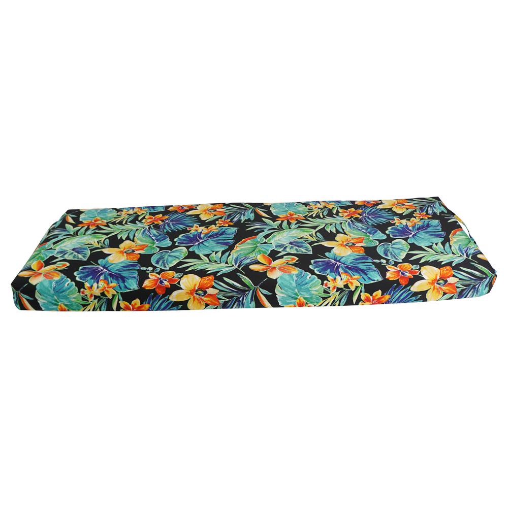 51-inch by 19-inch Patterned Outdoor Spun Polyester Loveseat Cushion. Picture 2