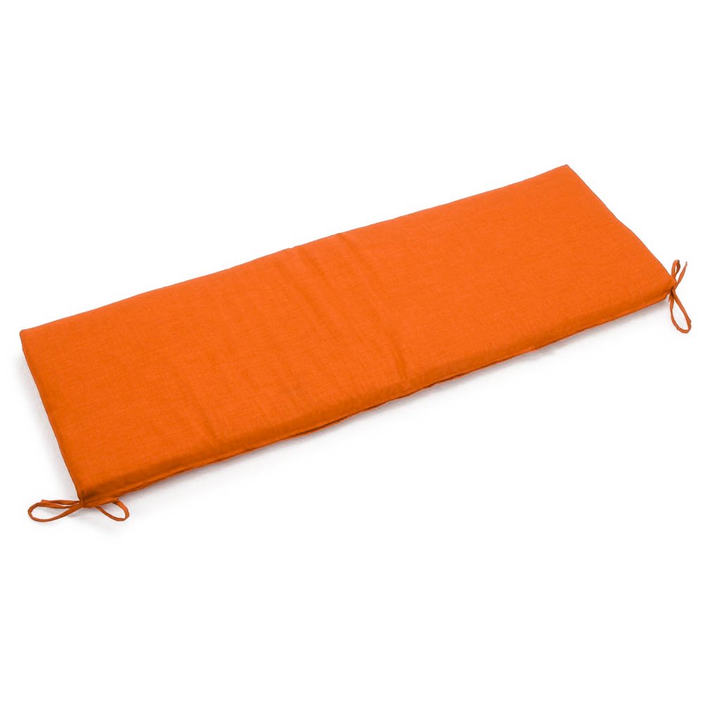 51-inch by 19-inch Solid Outdoor Spun Polyester Loveseat Cushion. Picture 2