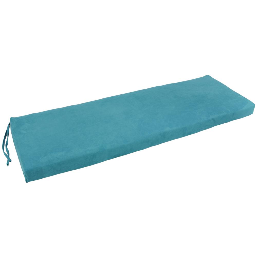 54-inch by 19-inch Solid Microsuede Bench Cushion  954X19-MS-AB. Picture 1