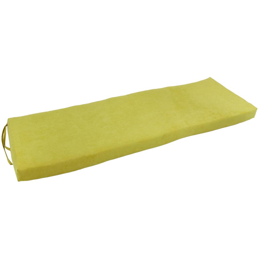 54-inch by 19-inch Solid Microsuede Bench Cushion  954X19-MS-ML. Picture 1