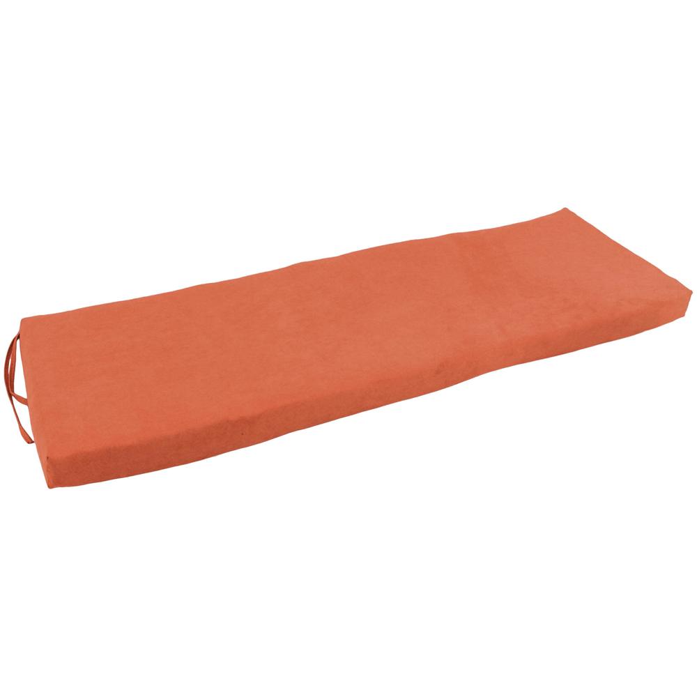 54-inch by 19-inch Solid Microsuede Bench Cushion  954X19-MS-SP. Picture 1