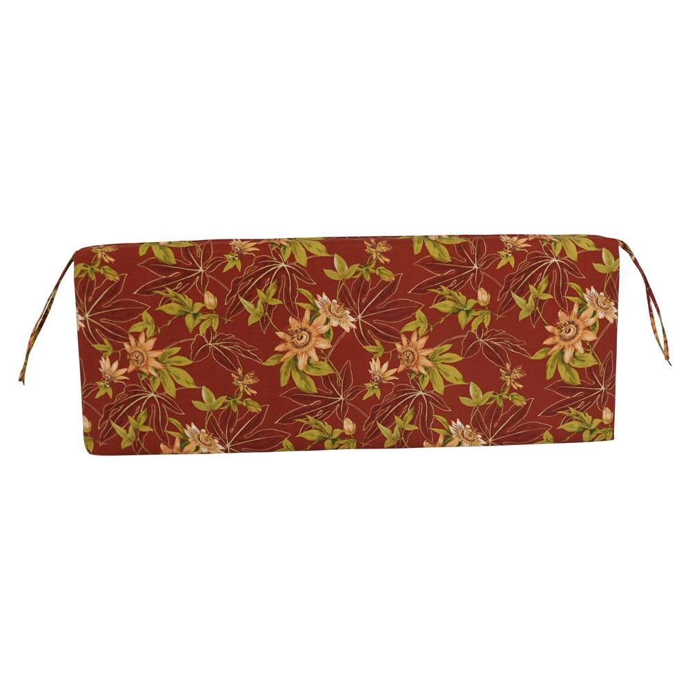 54-inch by 19-inch Patterned Outdoor Spun Polyester Bench Cushion 954X19-REO-16. Picture 3