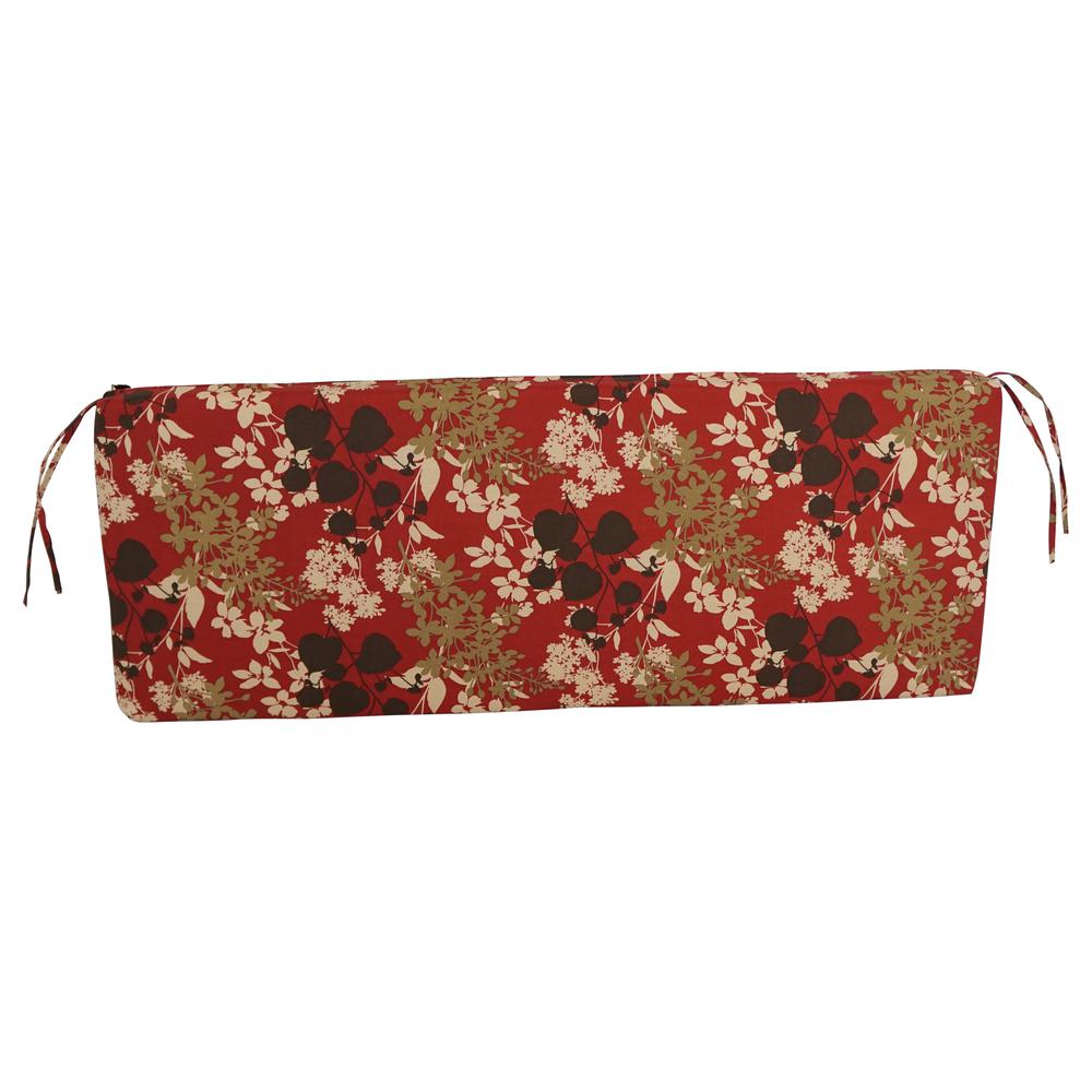 54-inch by 19-inch Patterned Outdoor Spun Polyester Bench Cushion 954X19-REO-32. Picture 3