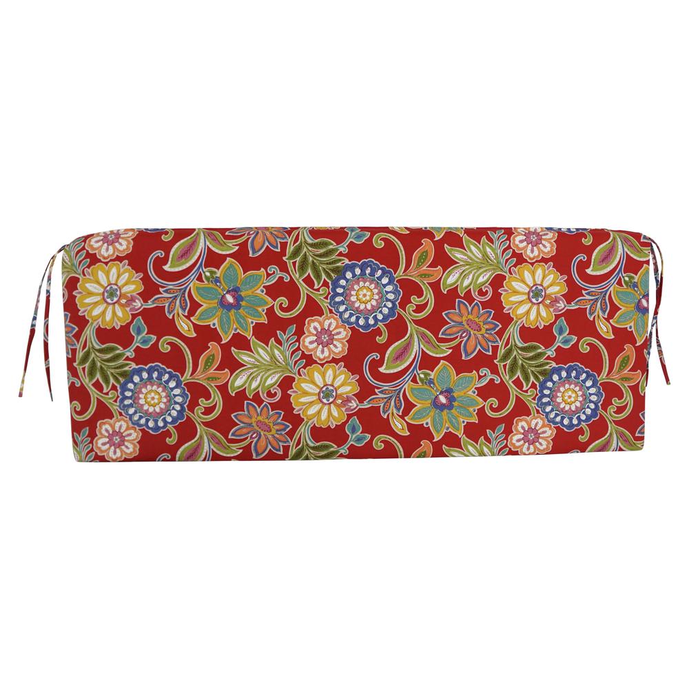 54-inch by 19-inch Patterned Outdoor Spun Polyester Bench Cushion 954X19-REO-40. Picture 3